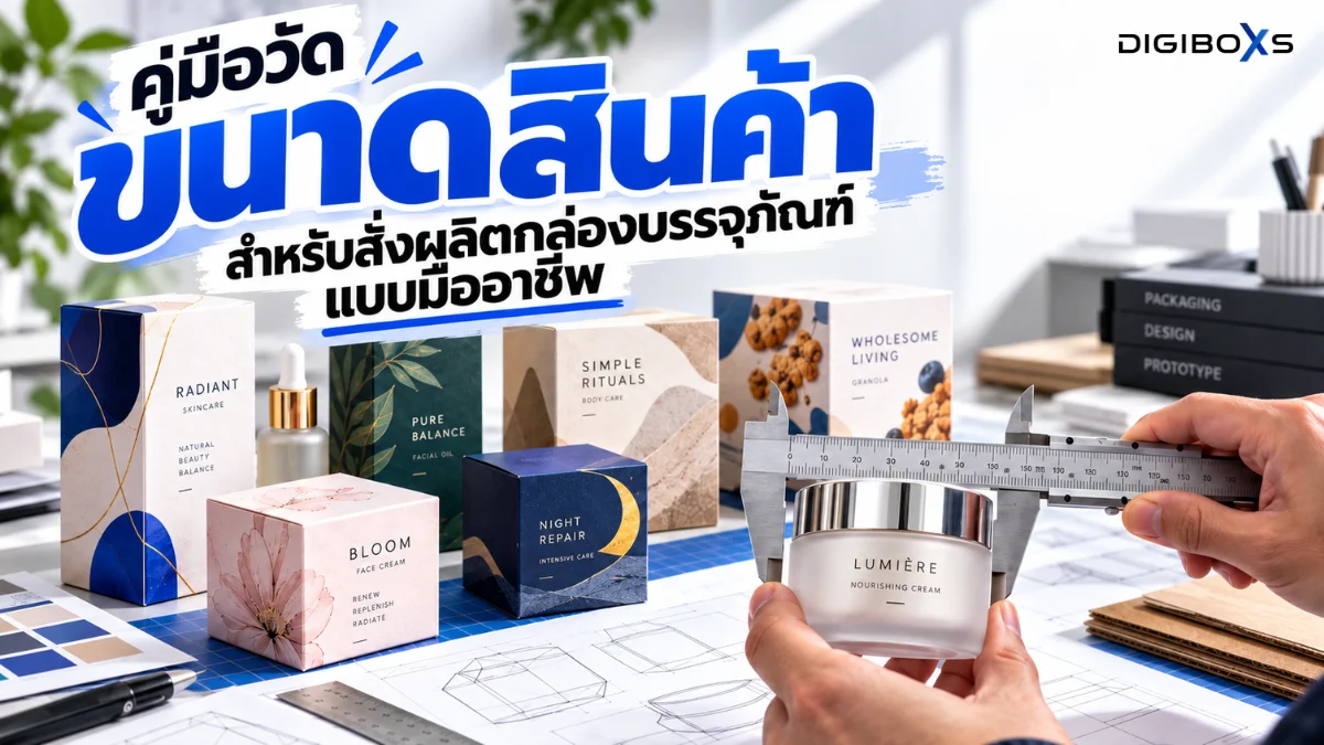 วิธีวัดขนาดสินค้าเพื่อสั่งผลิตกล่องบรรจุภัณฑ์ให้เป๊ะแบบมืออาชีพ