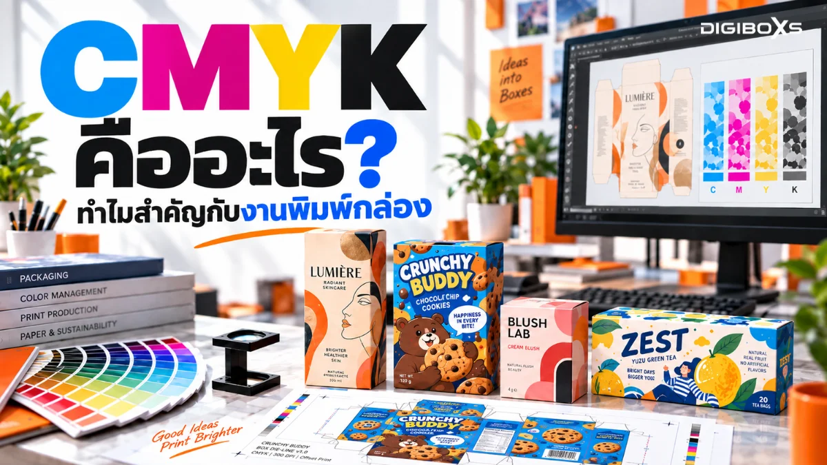 ระบบสี CMYK คืออะไร ทำไมถึงสำคัญต่อการสั่งผลิตกล่องบรรจุภัณฑ์?