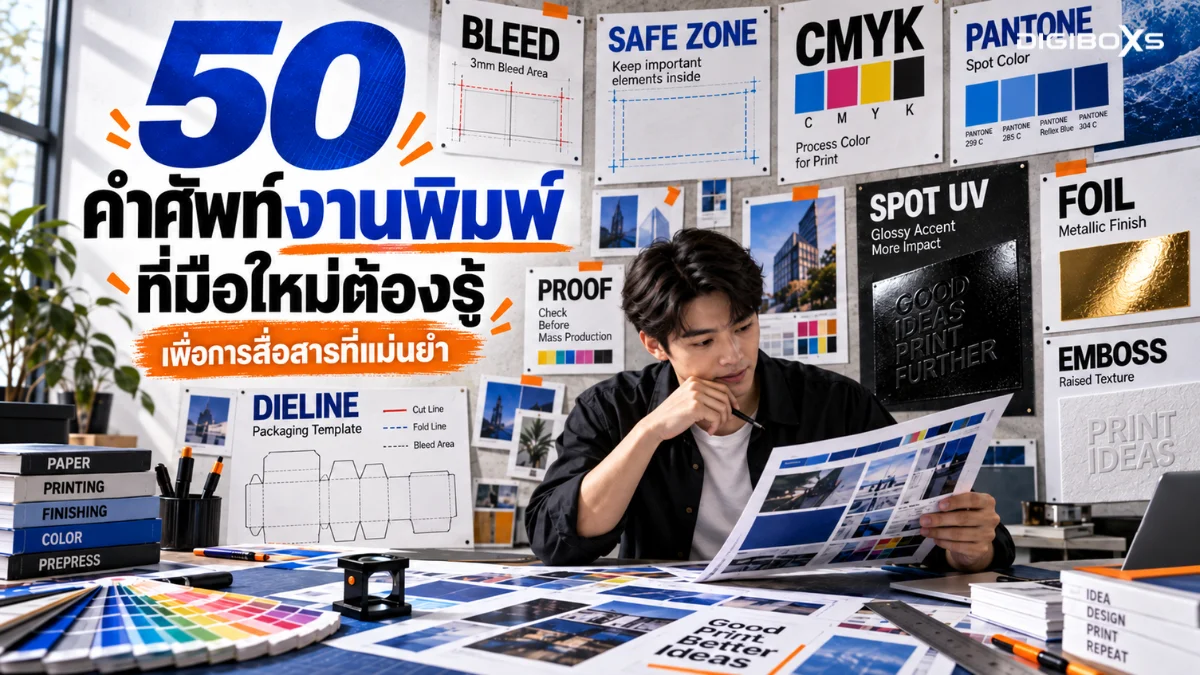 50 คำศัพท์งานพิมพ์ ที่มือใหม่ต้องรู้เพื่อการสื่อสารที่แม่นยำ