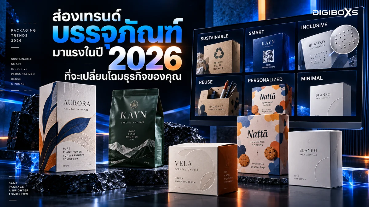 ส่องเทรนด์บรรจุภัณฑ์มาแรงในปี 2026 ที่จะเปลี่ยนโฉมธุรกิจของคุณ