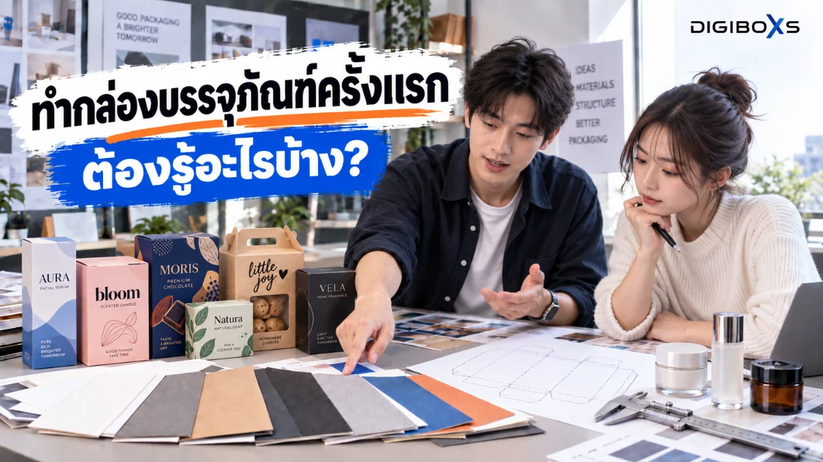 สั่งทำกล่องบรรจุภัณฑ์ครั้งแรก เจ้าของแบรนด์ต้องรู้อะไรบ้าง?