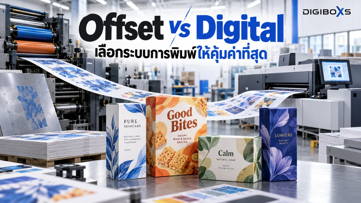 Offset vs Digital เลือกระบบพิมพ์ยังไงให้เหมาะกับธุรกิจ