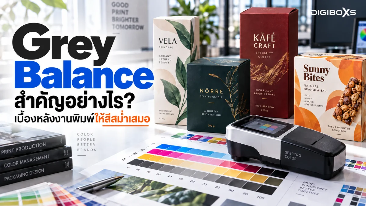 Grey Balance คืออะไร? กุญแจควบคุมสีงานพิมพ์ให้สม่ำเสมอ