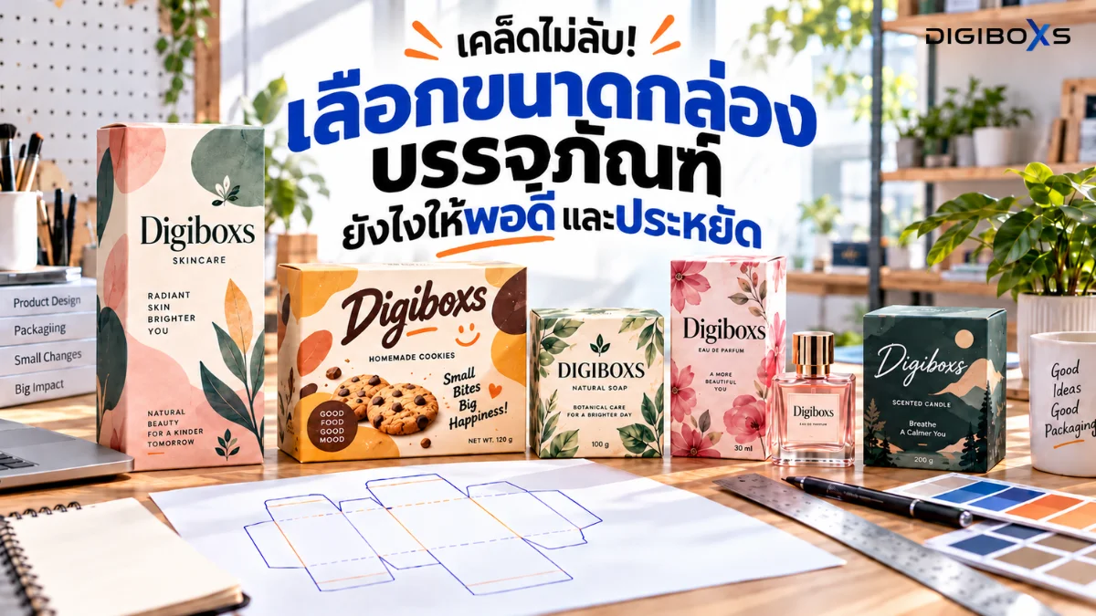 เคล็ดไม่ลับ! เลือกขนาดกล่องบรรจุภัณฑ์ยังไงให้พอดีและประหยัด