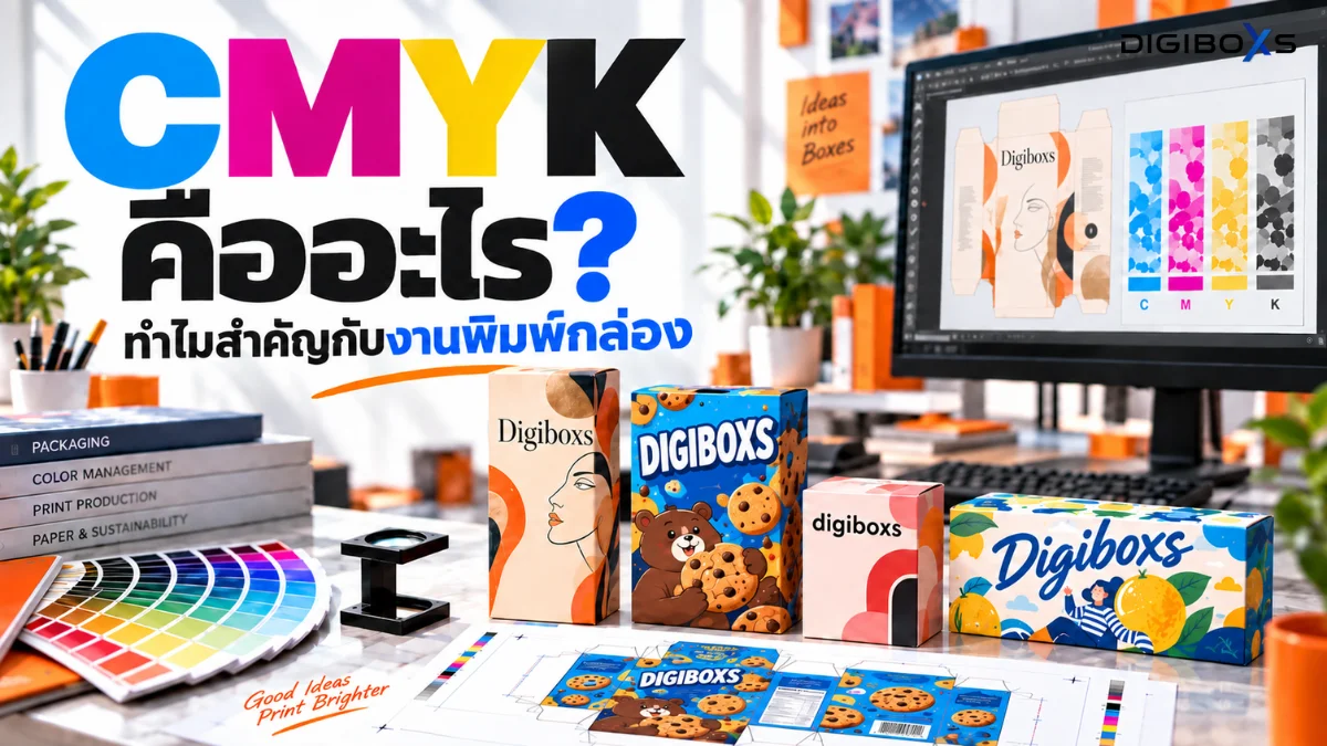 ระบบสี CMYK คืออะไร ทำไมถึงสำคัญต่อการสั่งผลิตกล่องบรรจุภัณฑ์?