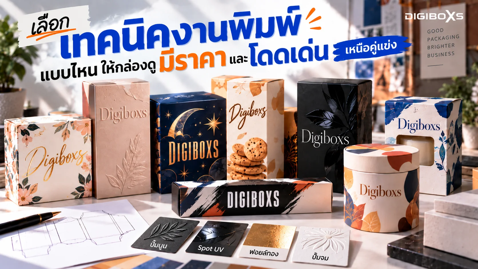 เลือกเทคนิคงานพิมพ์แบบไหน ให้กล่องดูมีราคาและโดดเด่นเหนือคู่แข่ง