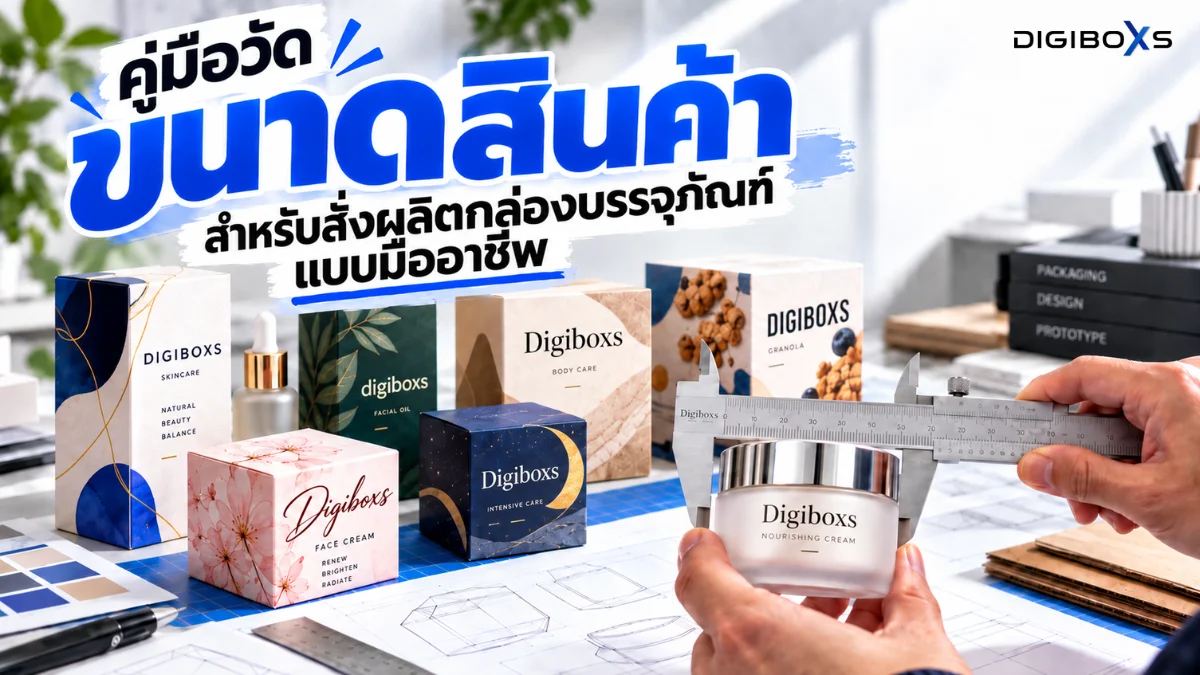 วิธีวัดขนาดสินค้าเพื่อสั่งผลิตกล่องบรรจุภัณฑ์ให้เป๊ะแบบมืออาชีพ